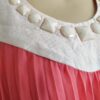 Vestido coral tableado M - Imagen 4