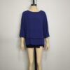 Blusa gasa azul L - Imagen 3