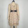 Vestido beige gasa L - Imagen 3