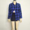 Camisa cuadros azul negro M