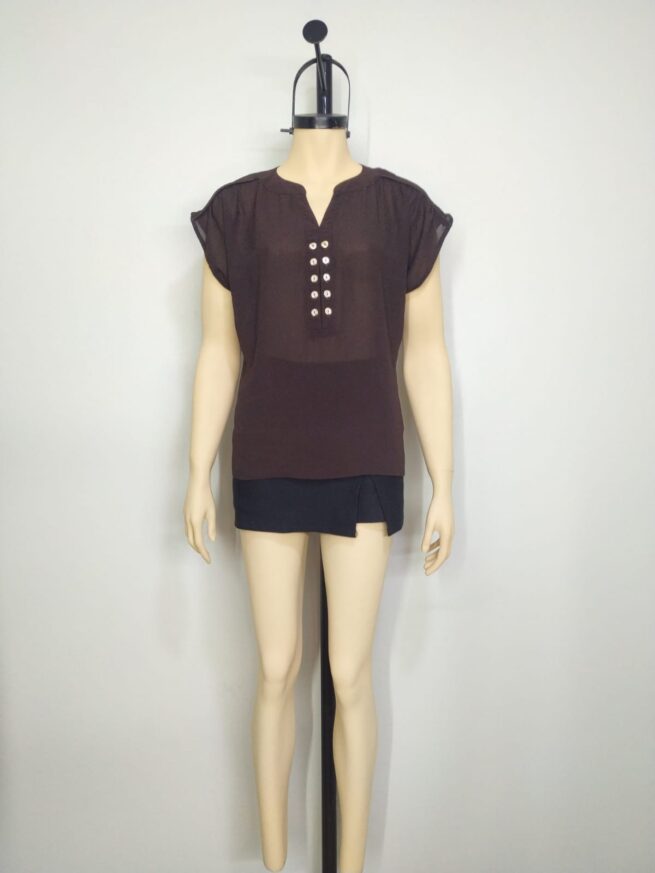 Blusa café SM - Imagen 3