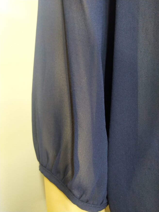 Blusa gasa azul M - Imagen 4