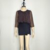 Blusa gasa café ML