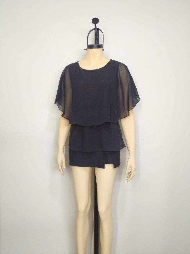 Blusa gasa negra S M