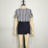 Blusa rayas blanca y negra M