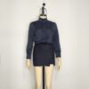 Blusa negra satín M