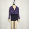 Blusa azul rayas M