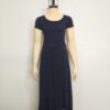 Vestido negro algodón corte A  SM