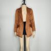 Blazer camel tipo satín S - Imagen 3