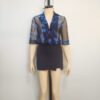 Blusa mesh azul M