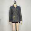 Blazer tipo denim verde M - Imagen 3