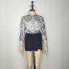 Blusa cuadros gris M