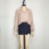 Blusa tipo lino topo M