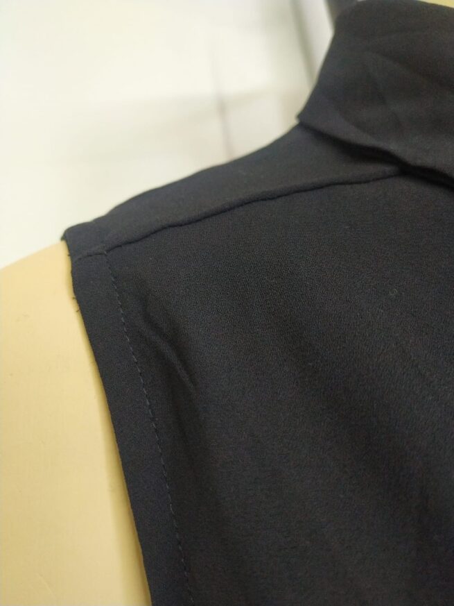 Blusa gasa negra S - Imagen 4