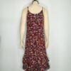 Vestido guinda floreado M - Imagen 2