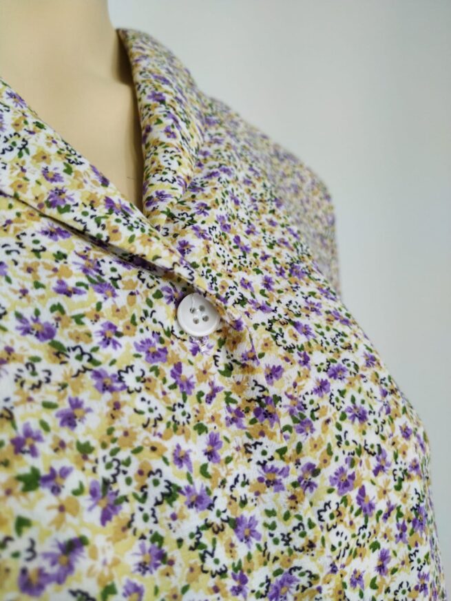 Blusa gasa floreada M - Imagen 4