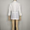 Blazer blanco tipo lino M - Imagen 2