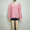 Blusa blanca puntos rojos M L - Imagen 3