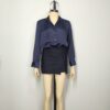 Blusa satín azul M