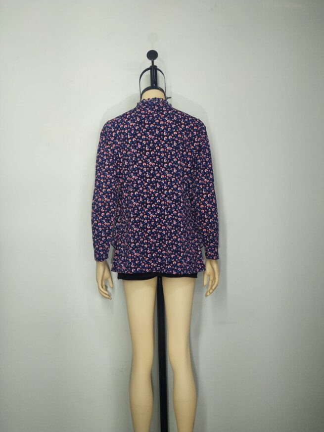 Blusa azul licrado M - Imagen 2