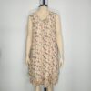 Vestido beige gasa L