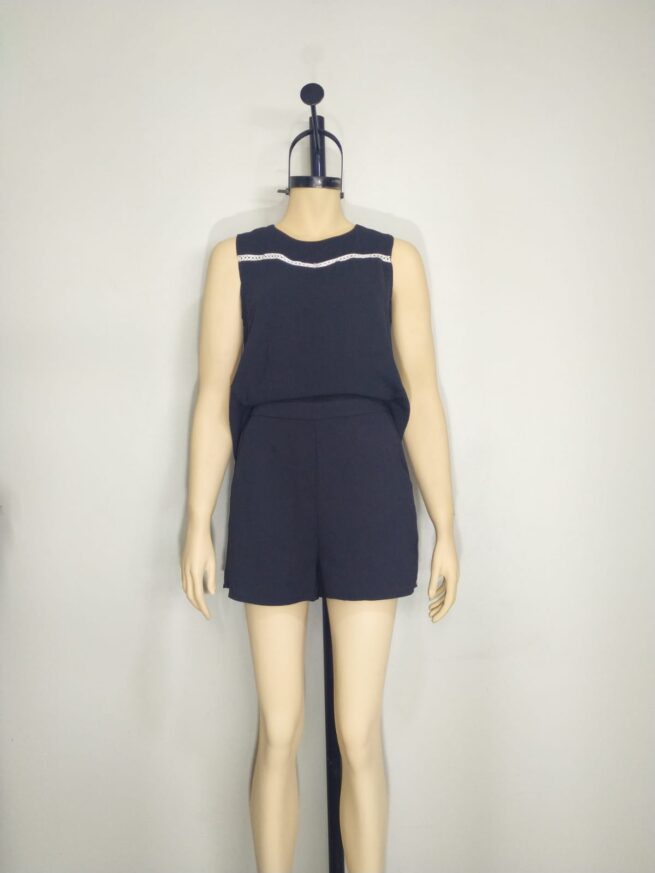 Enterizo short Negro SM