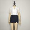 Blusa gasa blanca M