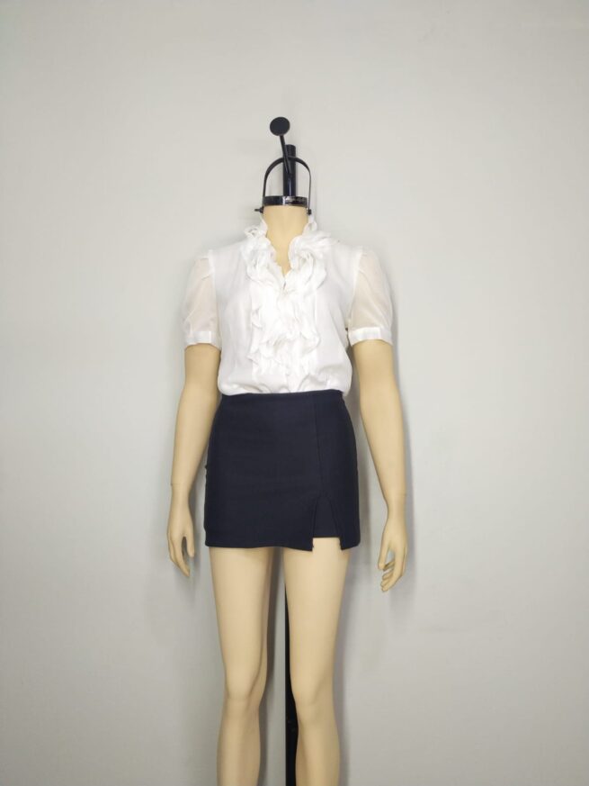 Blusa gasa blanca M