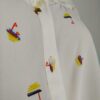 Blusa crema manga murciélago L - Imagen 4