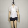 Blusa gasa blanca M - Imagen 3