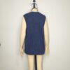Chaleco azul lana M - Imagen 2