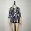 Blusa blanco negro L XL - Imagen 3