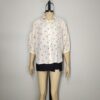 Blusa crema manga murciélago L - Imagen 3