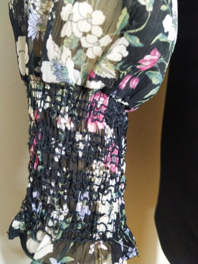 Blusa gasa negra L - Imagen 5