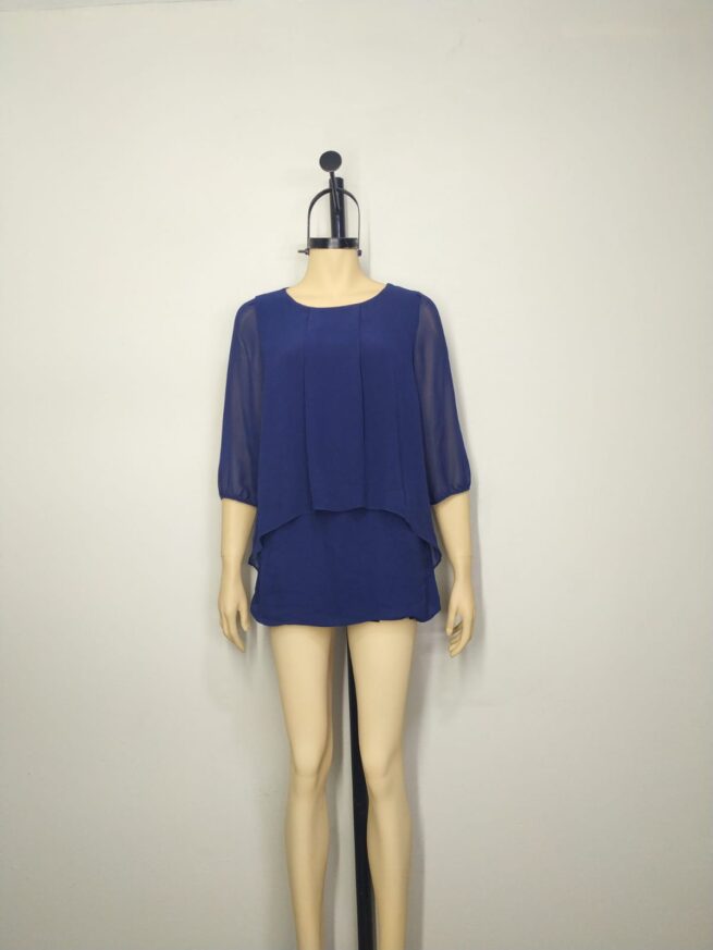 Blusa azul M - Imagen 3
