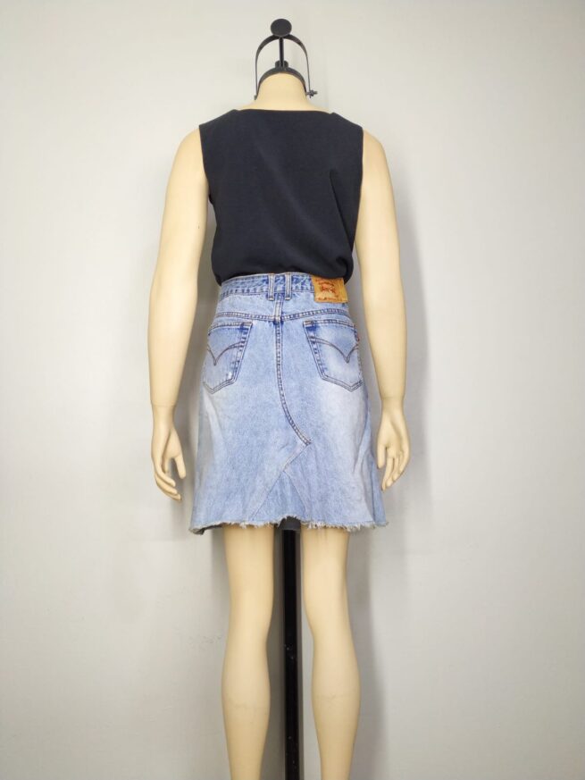 Falda denim celeste L - Imagen 2