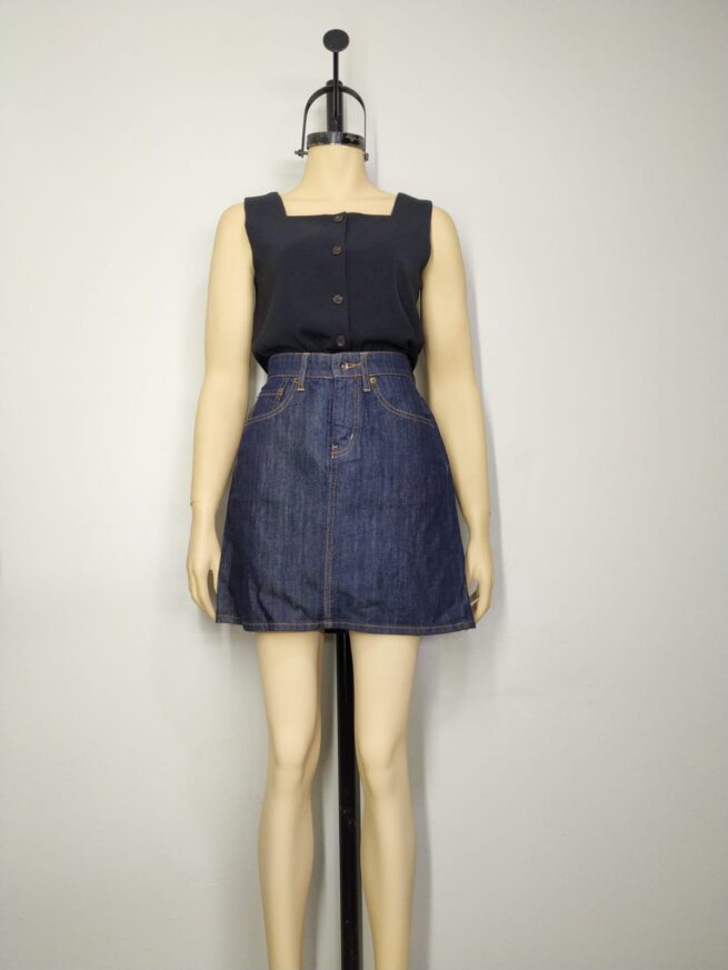 Falda denim azul M