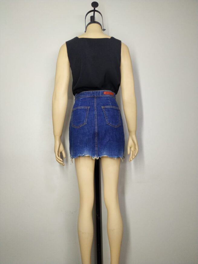 Falda denim azul XS - Imagen 2