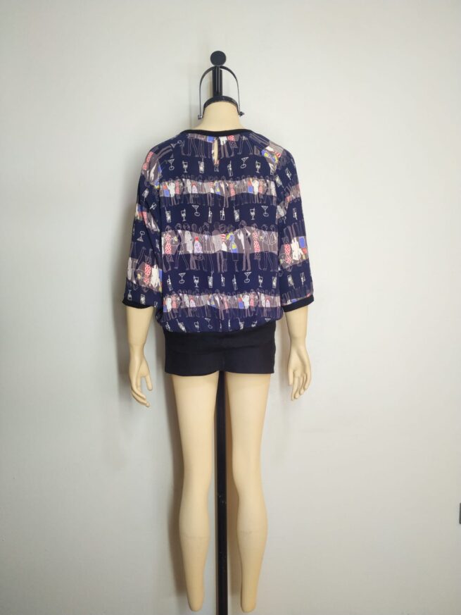 Blusa azul ML - Imagen 2