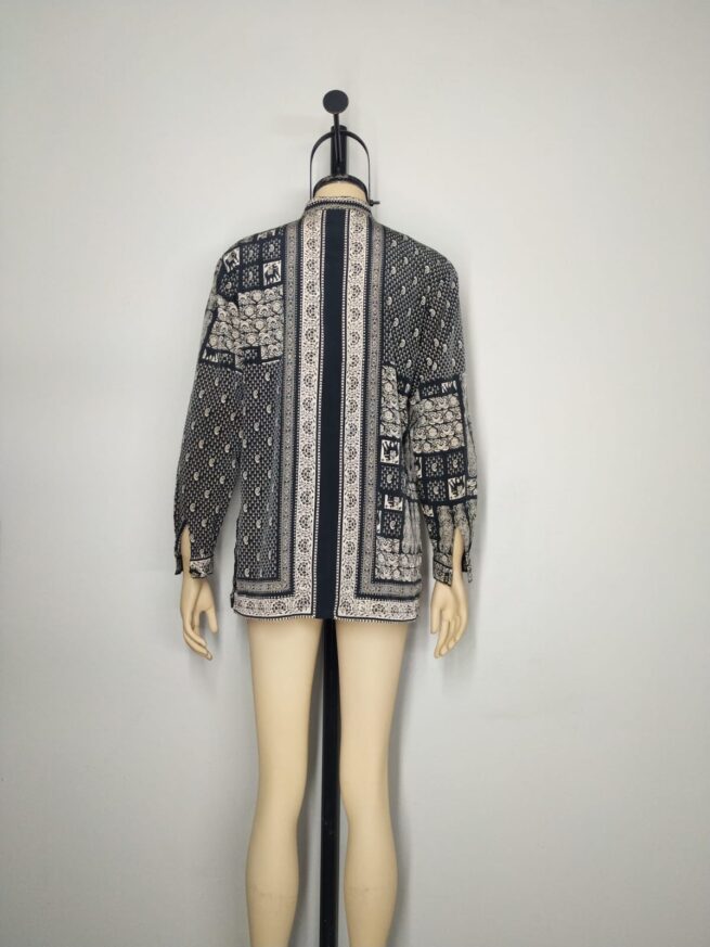 Blusa negro y beige ML - Imagen 3