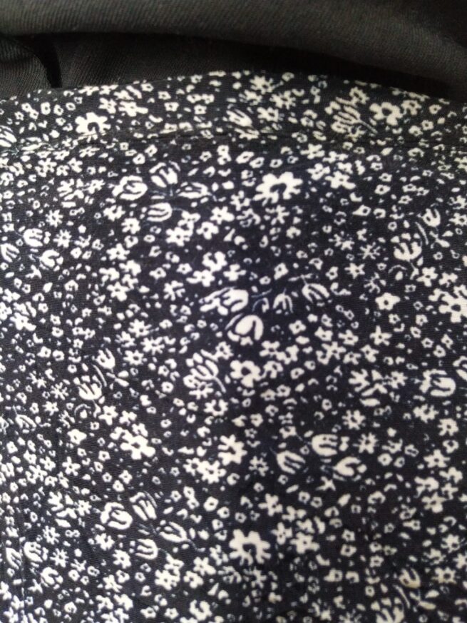 Falda negro blanco S - Imagen 4