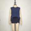 Chaleco azul lana M