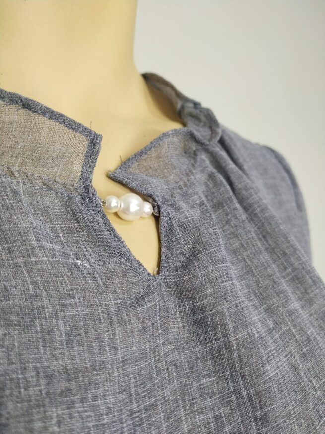 Blusa gris M - Imagen 4