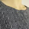 Blusa blanco negro rayas L - Imagen 5