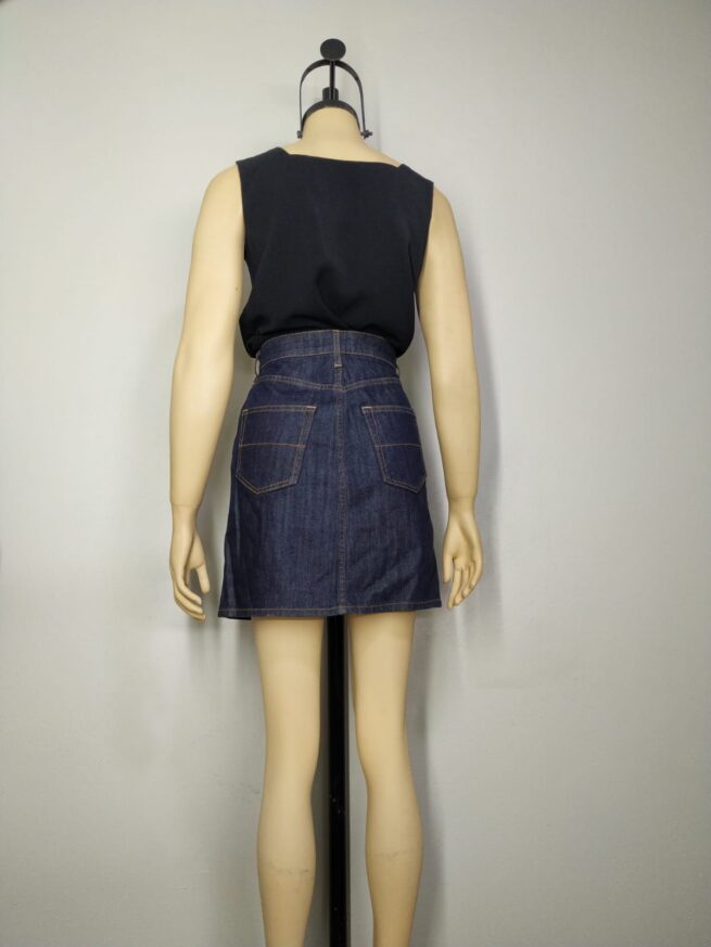 Falda denim azul M - Imagen 2