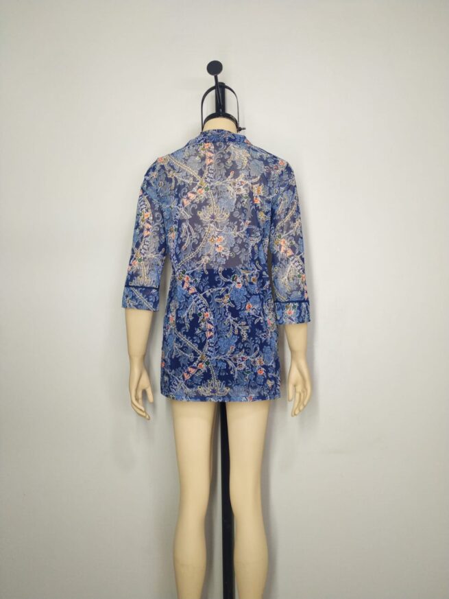 Blusa mesh acero M - Imagen 2
