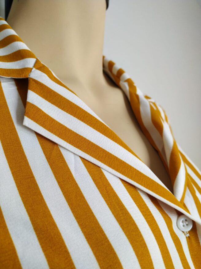 Blusa mostaza rayas M - Imagen 4