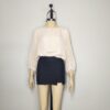 Blusa crema brillos L