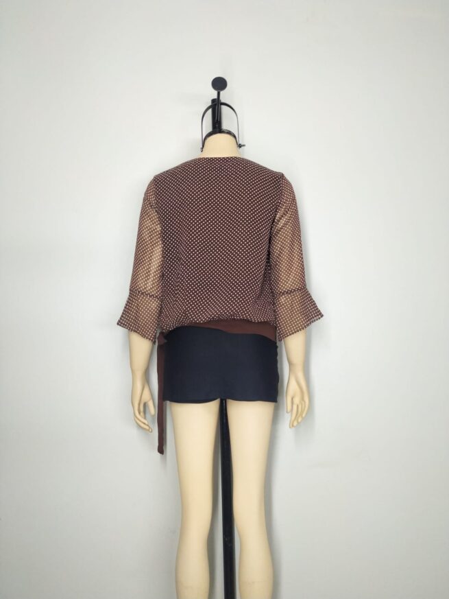 Blusa café SM - Imagen 2