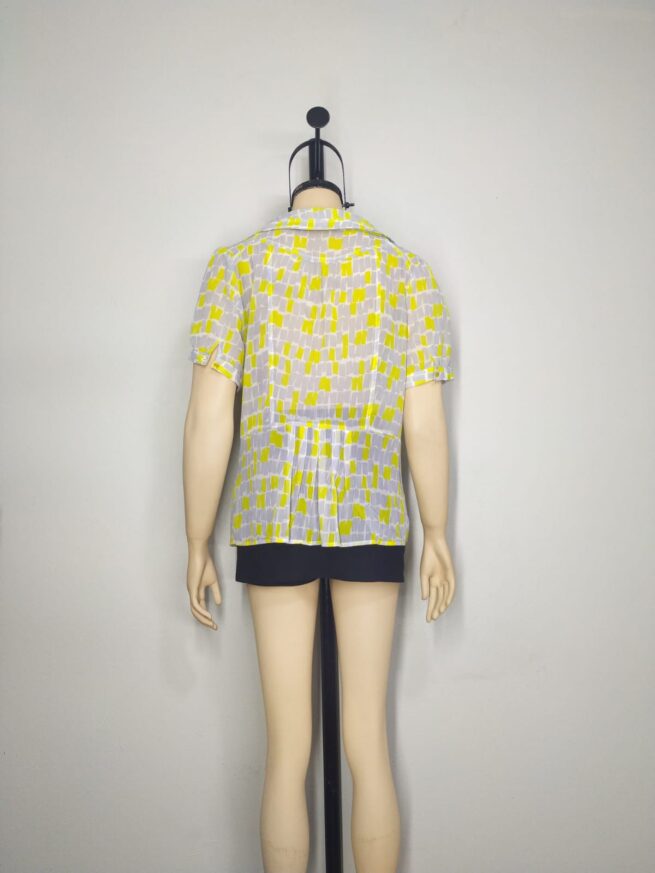 Blusa gris y verde limón ML - Imagen 2